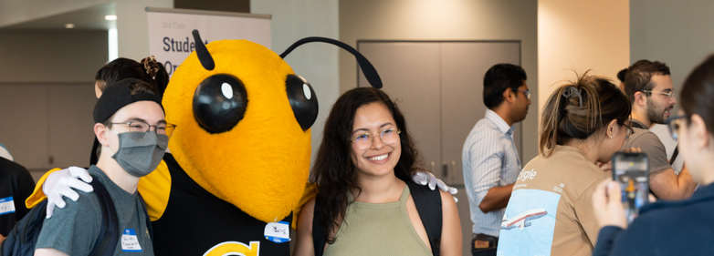 A group of GT students at the student organization fair.
