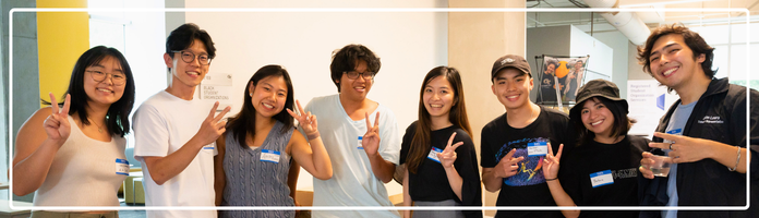 A group of GT students at the student organization fair.